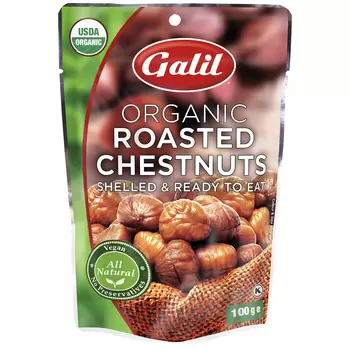 Galil Organic Roasted Chestnuts 10 x 100g