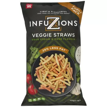 Majans Infuzions Veggie Straws 500g
